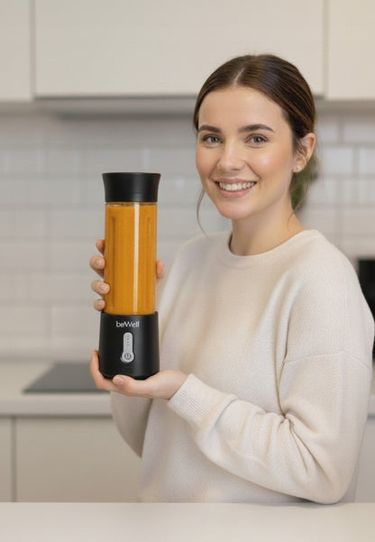 Nešiojamas Belaidis Smoothie Blenderis beWell Plus USB 500ml – Galingas ir Kompaktiškas