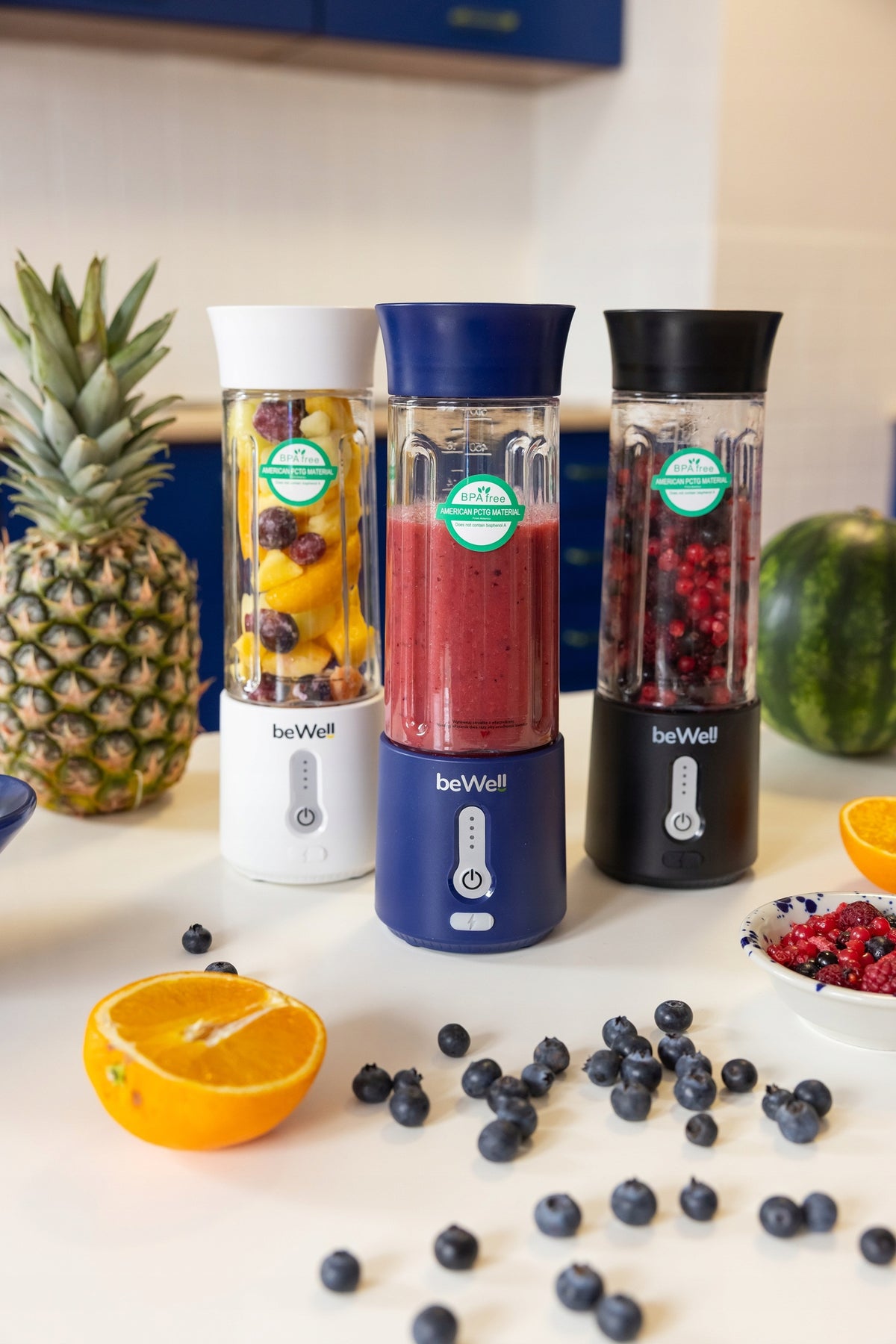 Nešiojamas Belaidis Smoothie Blenderis beWell Plus USB 500ml – Galingas ir Kompaktiškas