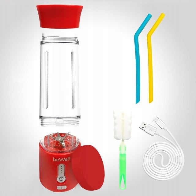 Belaidis Kokteilių Blenderis beWell 500 ml – Galingas, Nešiojamas, USB Įkraunamas