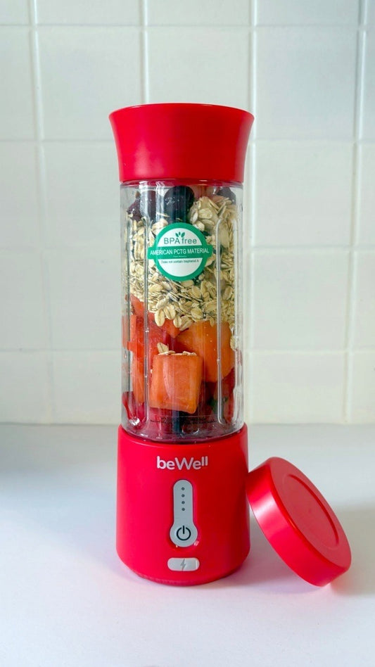 Belaidis Kokteilių Blenderis beWell 500 ml – Galingas, Nešiojamas, USB Įkraunamas