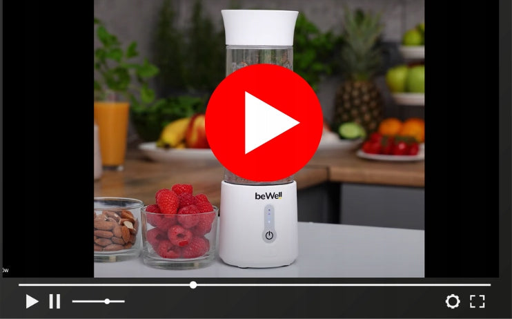 Nešiojamas Belaidis Smoothie Blenderis beWell Plus USB 500ml – Galingas ir Kompaktiškas