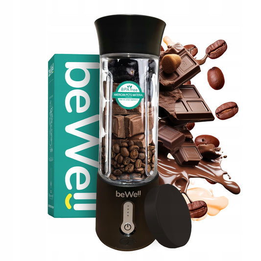 Nešiojamas Belaidis Smoothie Blenderis beWell Plus USB 500ml – Galingas ir Kompaktiškas