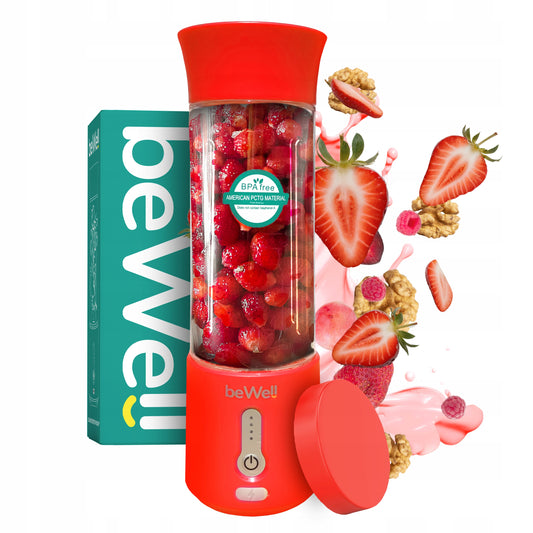 Belaidis Kokteilių Blenderis beWell 500 ml – Galingas, Nešiojamas, USB Įkraunamas