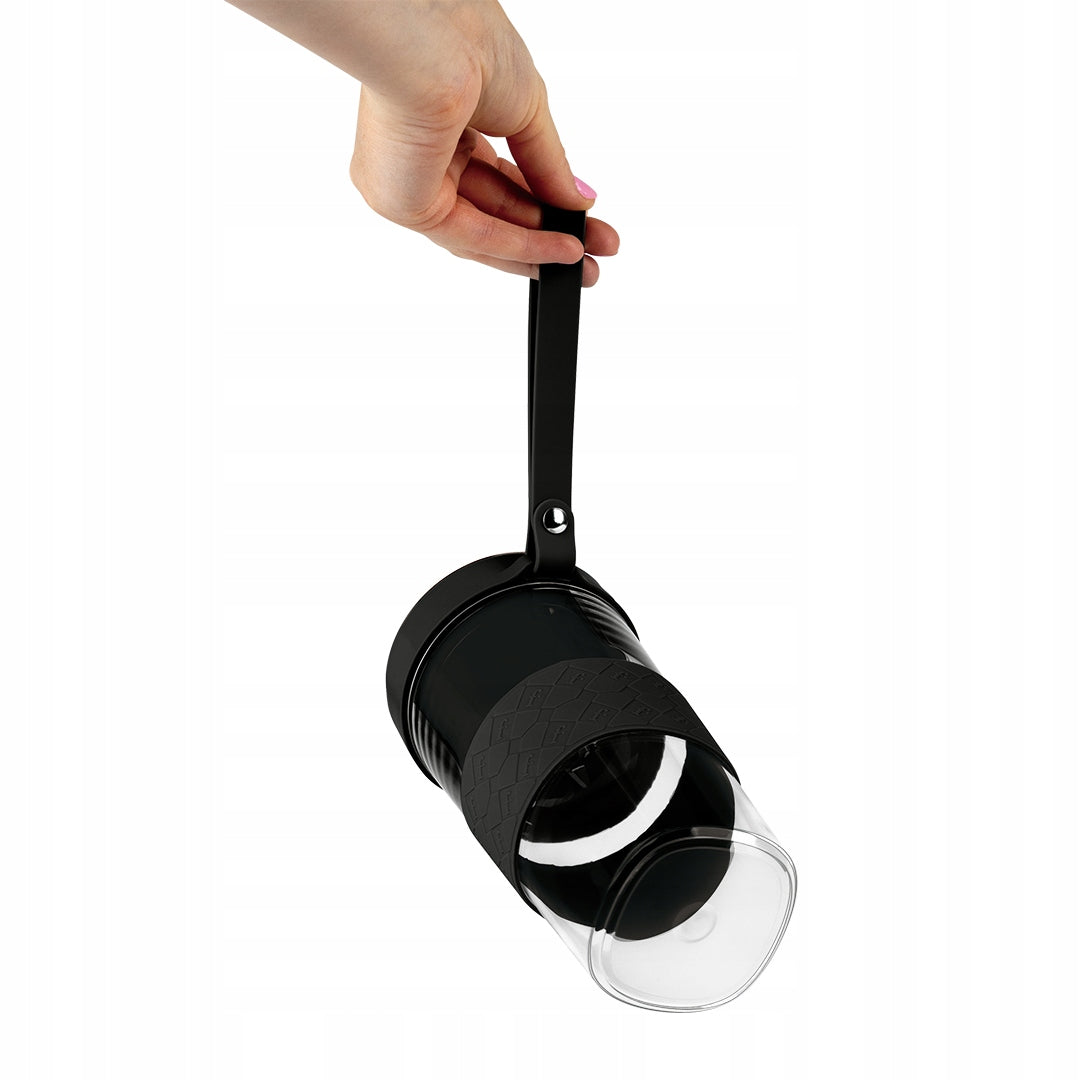 Nešiojamas Belaidis USB Blenderis Kokteiliams FTV-0176, 400 ml, Juodas su Rausvai Auksiniu Akcentu