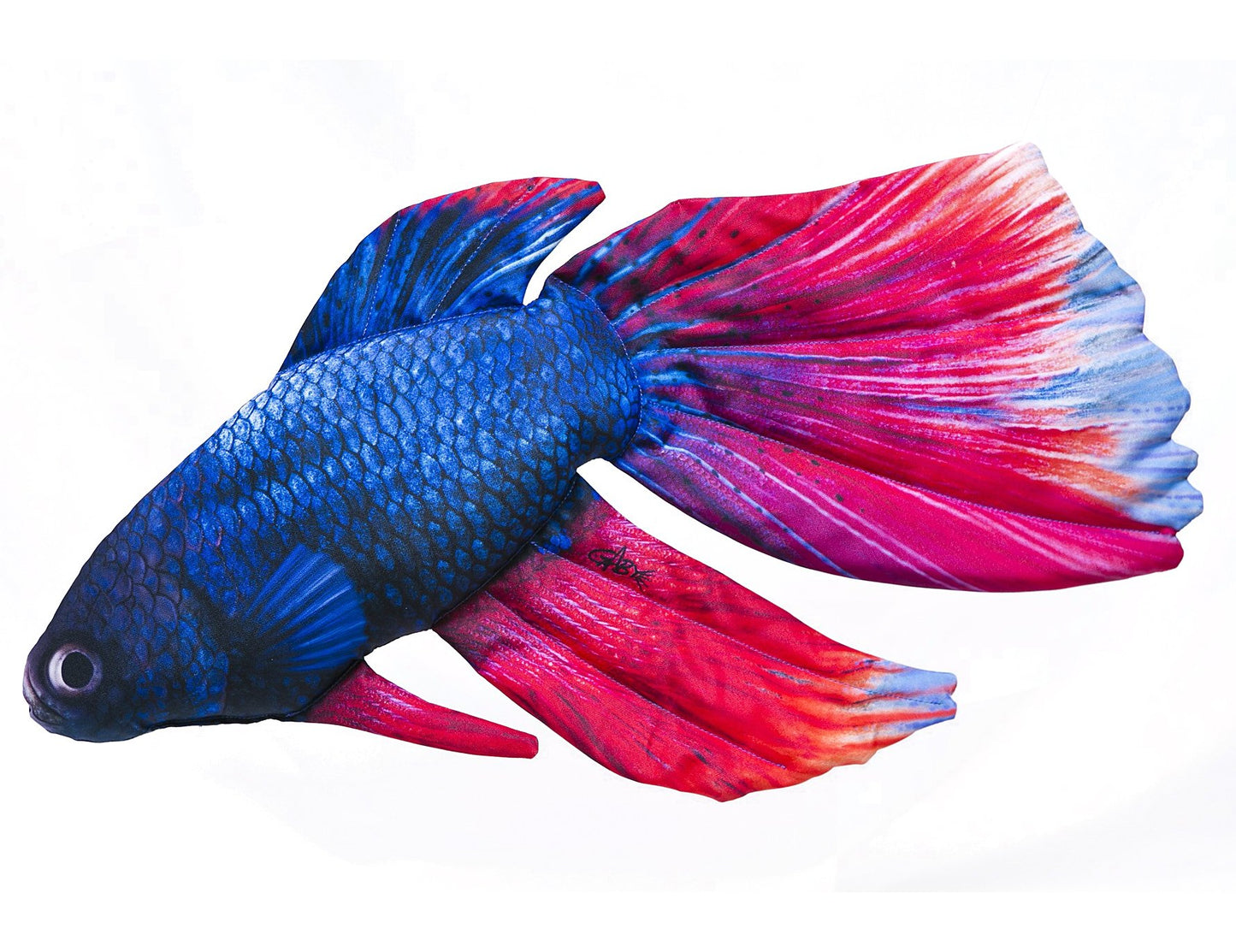 Tailando kovotojas "Bojownik syjamski" Akvariumo žuvis, lyg gyva pagalvėlė, 53 cm. Tinka dovanai