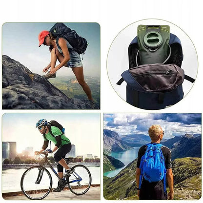 Vandens talpykla su hidracijos sistema, universali 2L talpa, skirta dviračio trekingui