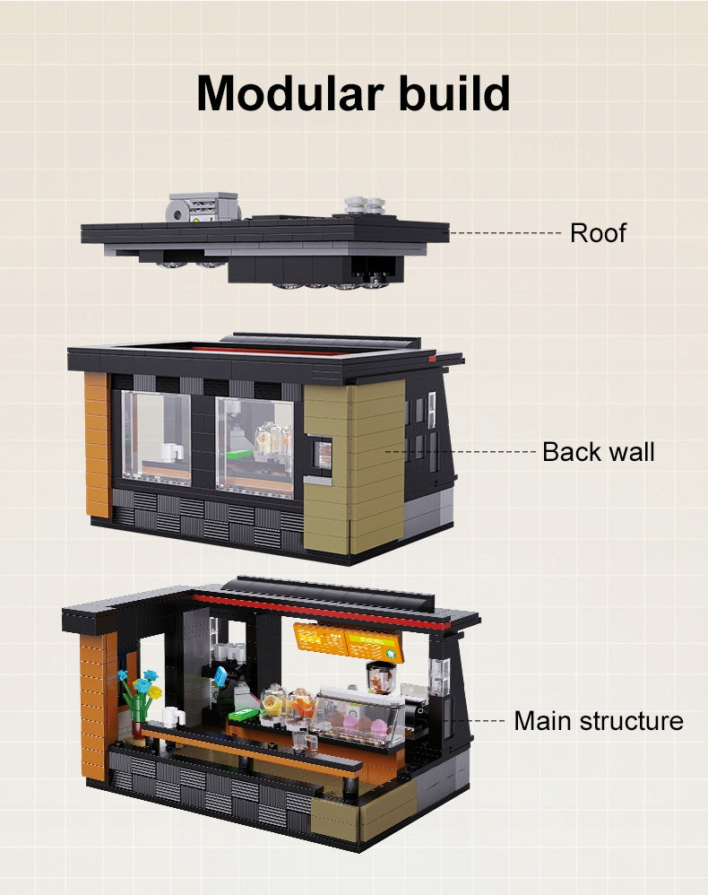 CaDA Kavinė CADABUCKS COFFEE HOUSE LED 768 det. Dovanai + LED rinkinys
