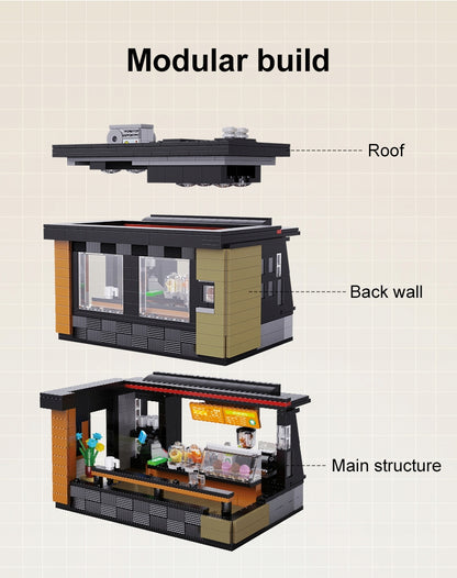 CaDA Kavinė CADABUCKS COFFEE HOUSE LED 768 det. Dovanai + LED rinkinys