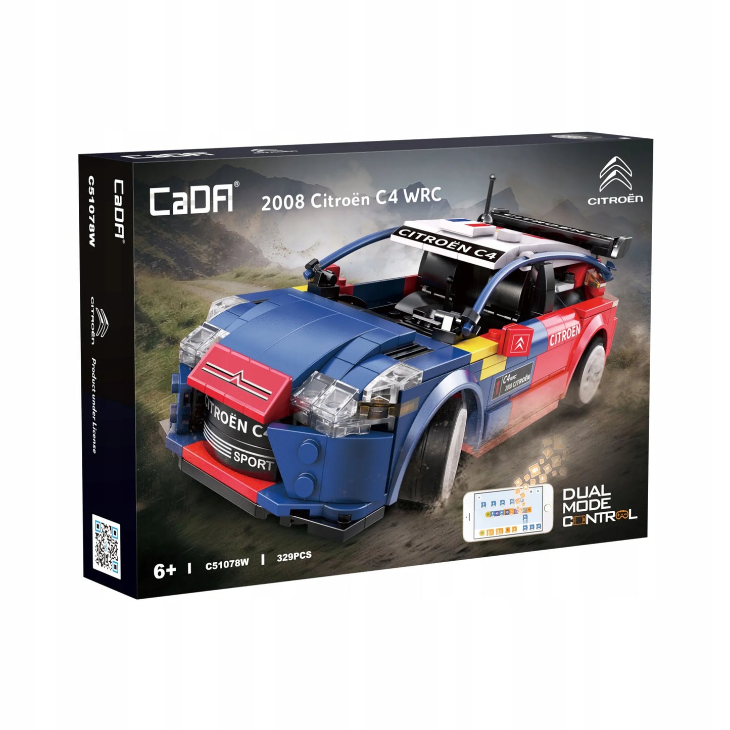 CaDA konstruktorius valdomas telefonu Bluetooth Citroen C4 WRC 329 det.