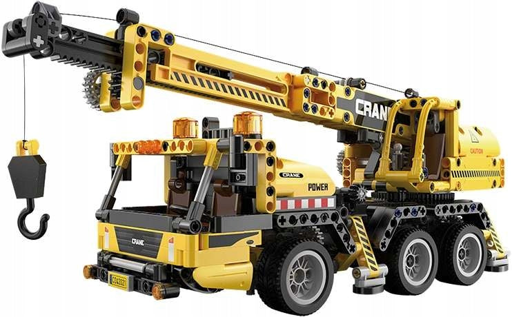 CADA TECHNIC STATYBINIAI BLOKELIAI KRANAS 37 CM DIDELĖ STATYBINĖ TRANSPORTO PRIEMONĖ 658 EL.