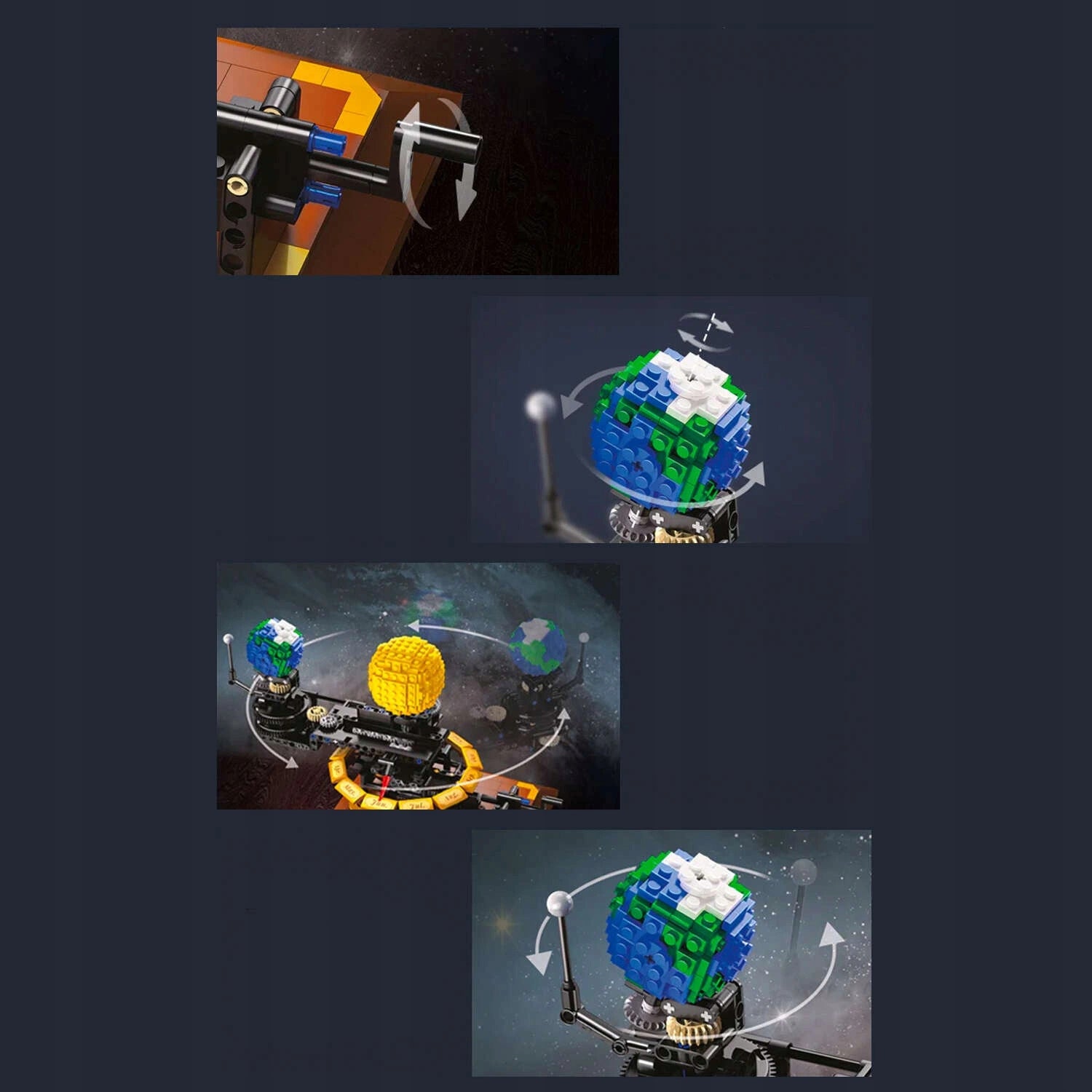 CADA konstruktorius Žemė ir Mėnulis orbitoje, Judanti Saulės sistema, 865 detalės