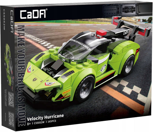 CADA konstrukcinių kaladėlių rinkinys VELOCITY HURRICANE 165 elementai