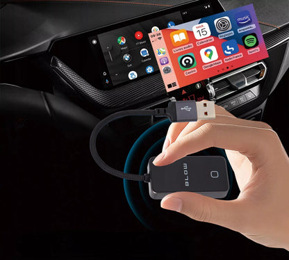 Belaidis CarPlay adapteris – Android Auto, WiFi, Bluetooth, USB 2 viename modulis