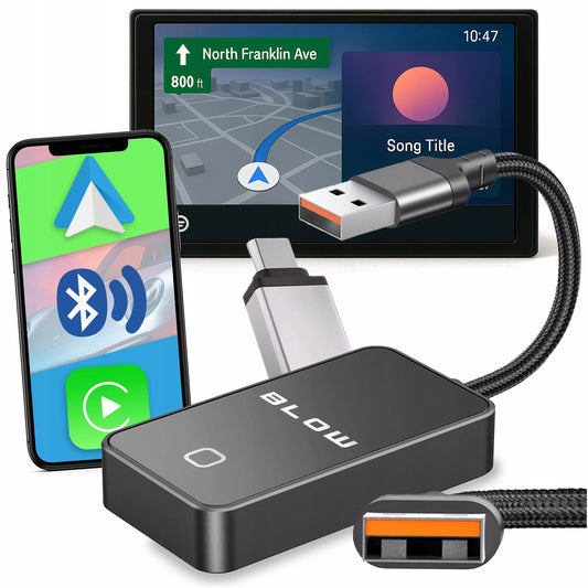 Belaidis CarPlay adapteris – Android Auto, WiFi, Bluetooth, USB 2 viename modulis