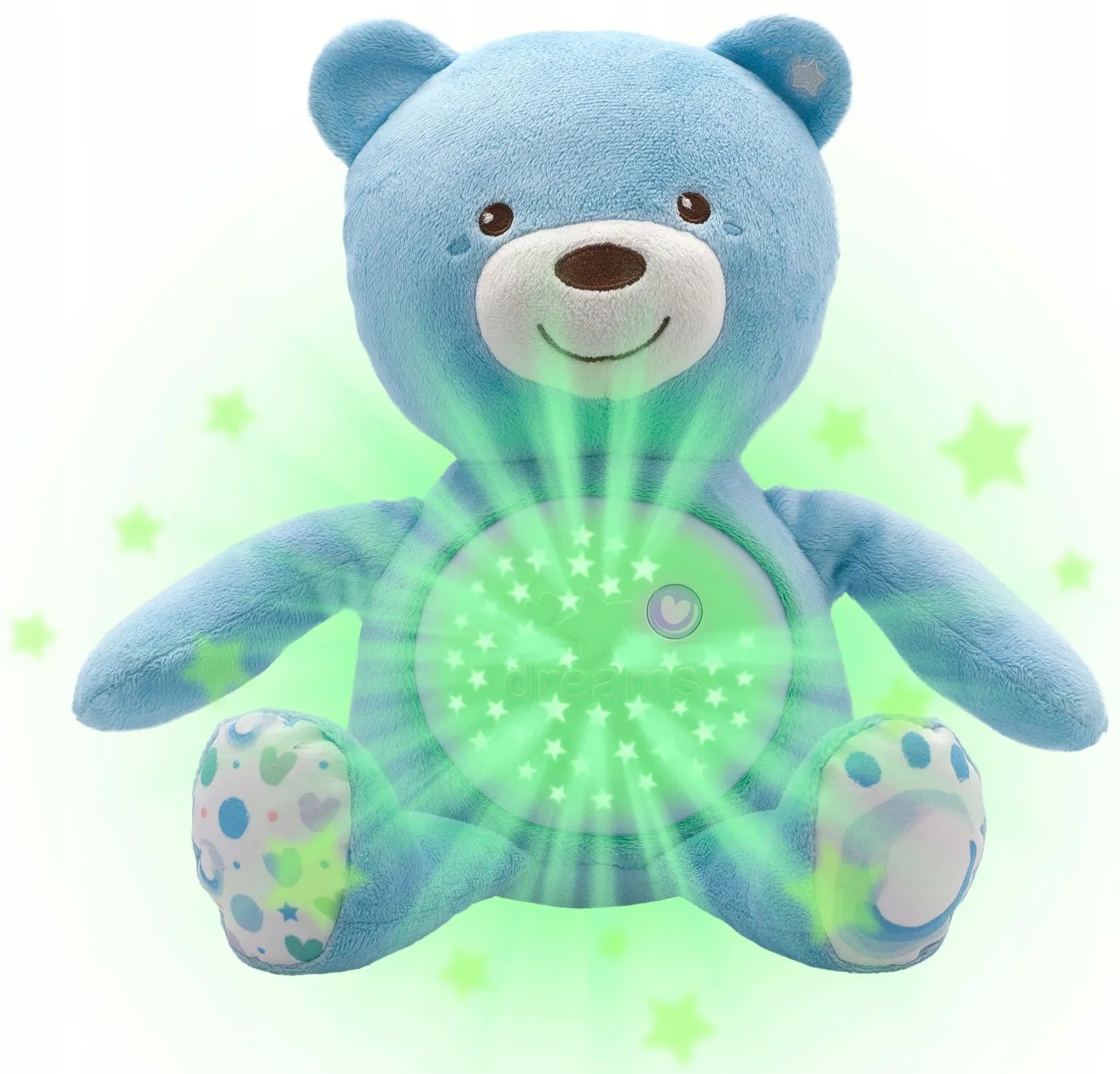 CHICCO lokys su projektoriumi 3in1 naktinė lemputė + lopšinės