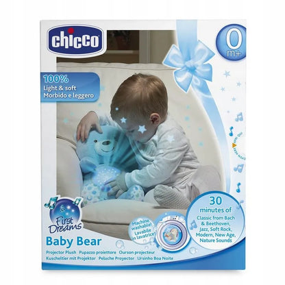 CHICCO lokys su projektoriumi 3in1 naktinė lemputė + lopšinės
