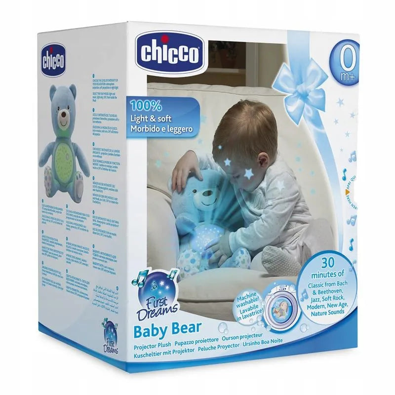 CHICCO lokys su projektoriumi 3in1 naktinė lemputė + lopšinės