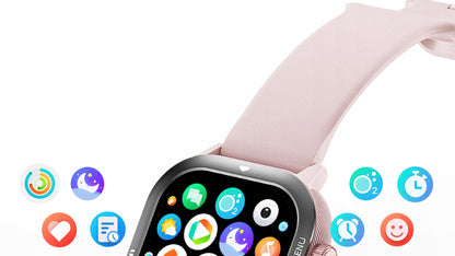 CUBOT U1 AI išmanusis laikrodis moterims, sportinis, pulsas, telefono skambučiai, atsparus vandeniui