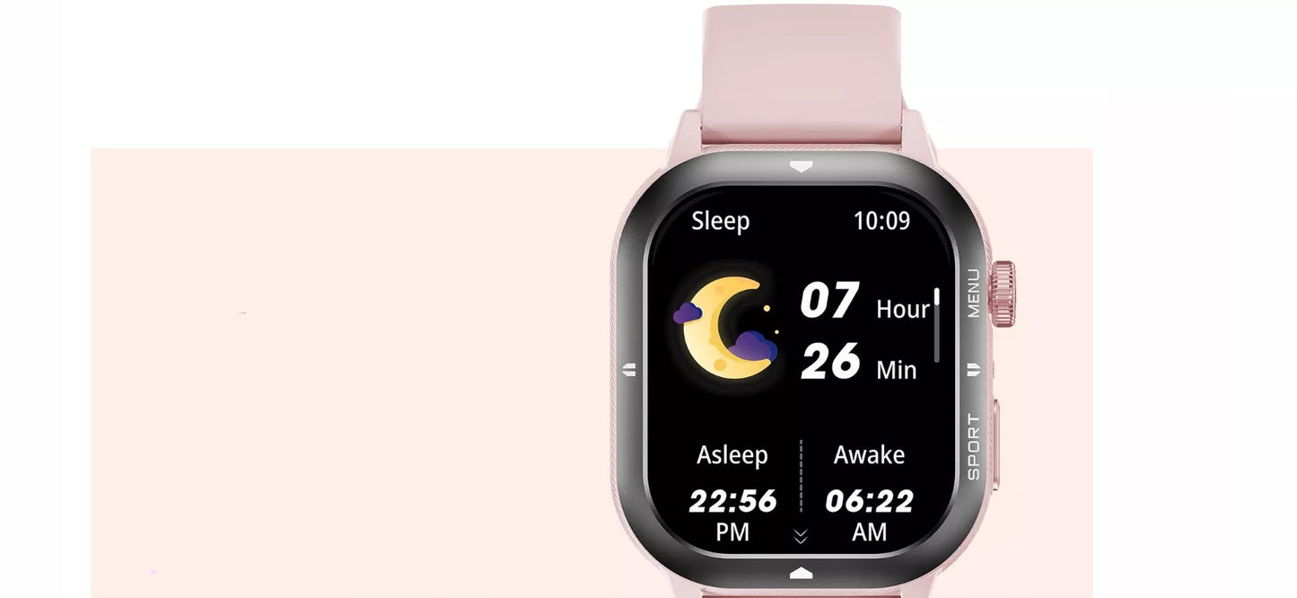 Moteriškas smartwatch Cubot U1 AI – sportinis, pulso matuoklis, skambučiai, atsparus vandeniui