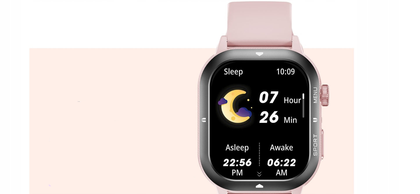 CUBOT U1 AI išmanusis laikrodis moterims, sportinis, pulsas, telefono skambučiai, atsparus vandeniui