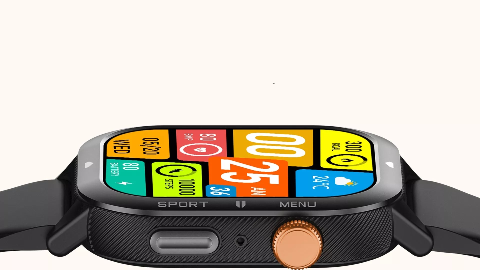 Moteriškas smartwatch Cubot U1 AI – sportinis, pulso matuoklis, skambučiai, atsparus vandeniui