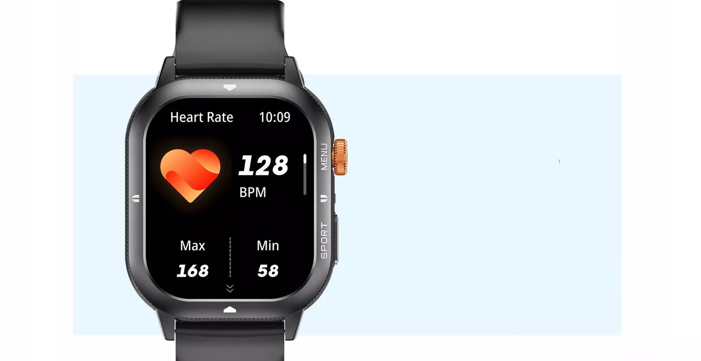 Moteriškas smartwatch Cubot U1 AI – sportinis, pulso matuoklis, skambučiai, atsparus vandeniui