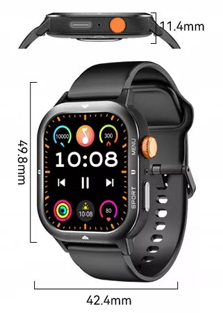 Moteriškas smartwatch Cubot U1 AI – sportinis, pulso matuoklis, skambučiai, atsparus vandeniui