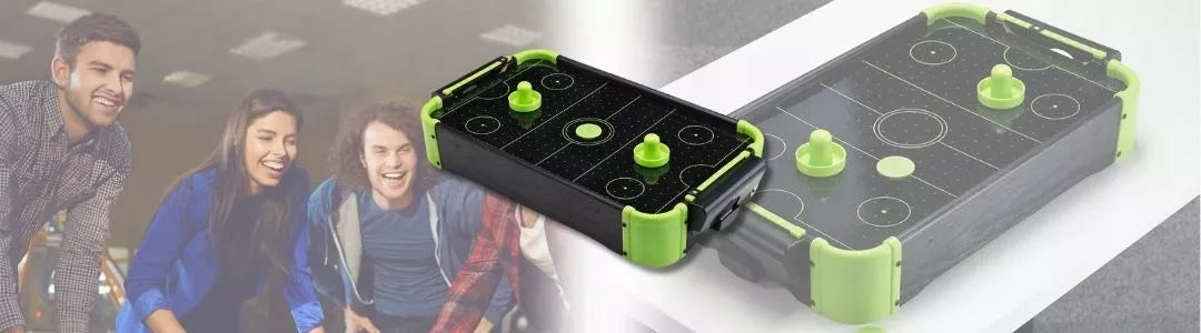 Oro ritulio stalas su neoniniu apšvietimu – žaidimas vaikams, hokejus, dovanos idėja