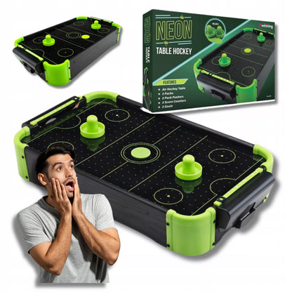 Oro ritulio stalas su neoniniu apšvietimu – žaidimas vaikams, hokejus, dovanos idėja