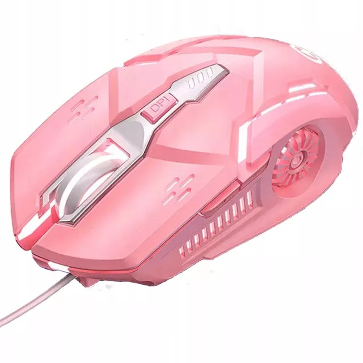 Juoda RGB LED žaidimų kompiuterinė pelė