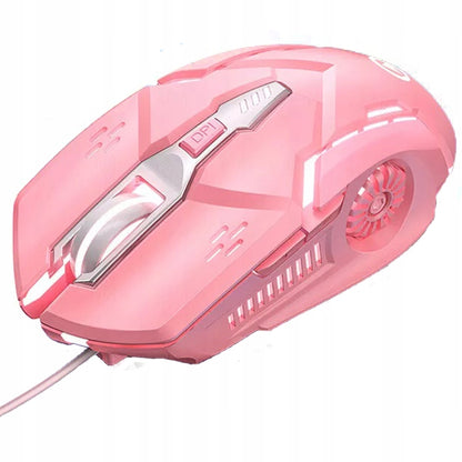 Juoda RGB LED žaidimų kompiuterinė pelė