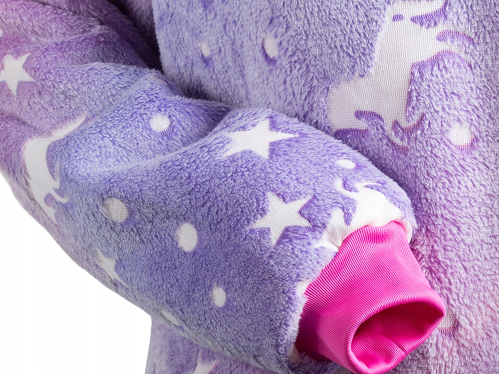 Šilta, storo dirbtinio kailio oversize XXL dydžio 2-in-1 džemperis-antklodė