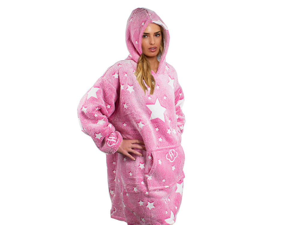 Šilta, storo dirbtinio kailio oversize XXL dydžio 2-in-1 džemperis-antklodė