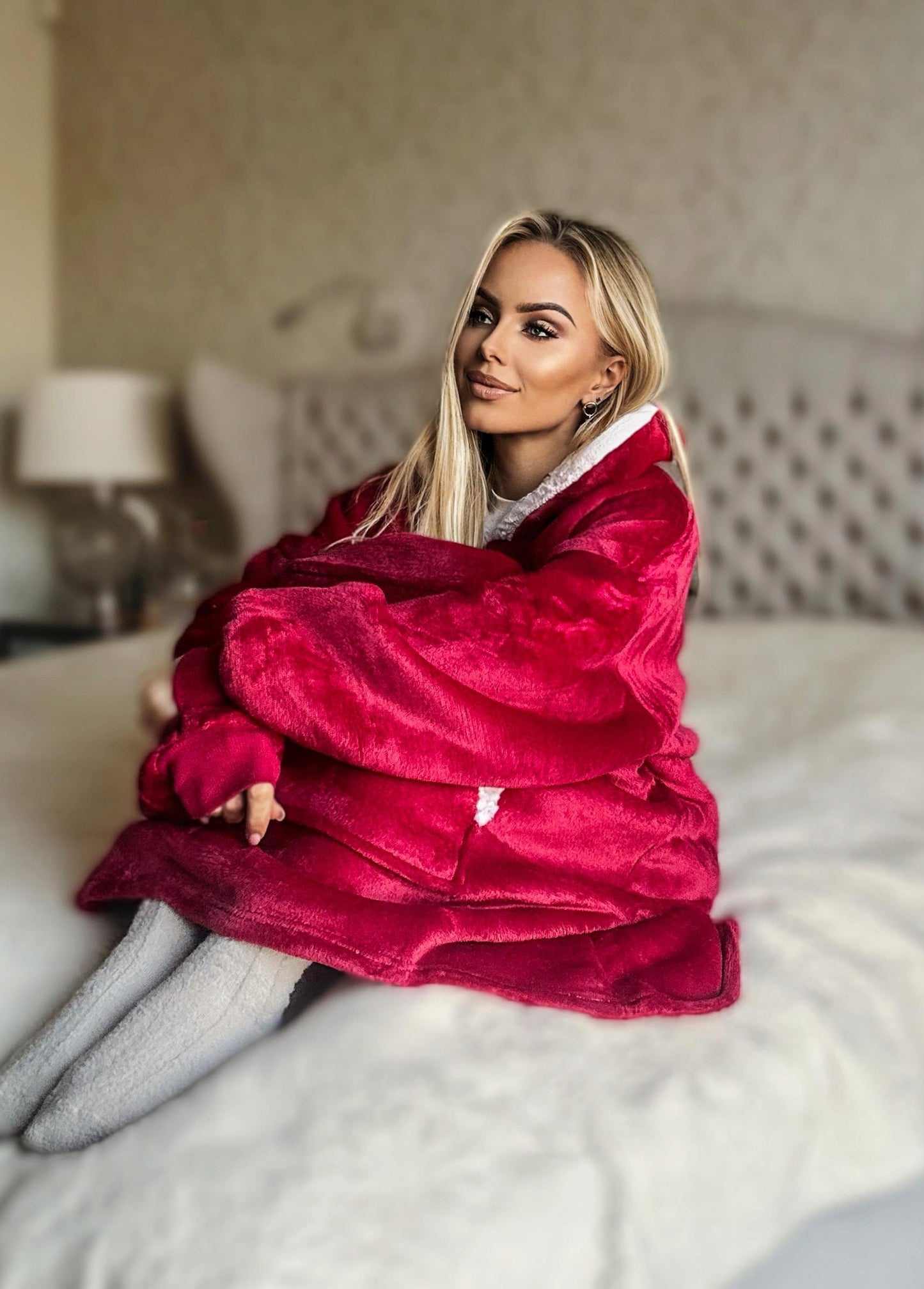 Šilta, stora, minkšta oversize pledinė bluza, dovana per Šv. Mykolas, MILI