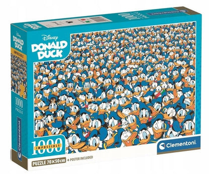 Neįmanoma dėlionė 1000 elementų Donald Duck Clementoni