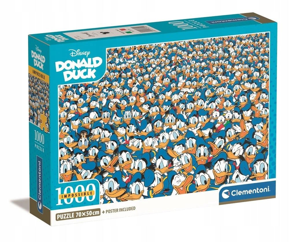 Neįmanoma dėlionė 1000 elementų Donald Duck Clementoni