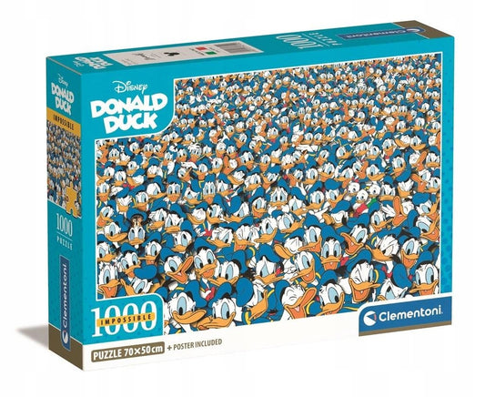 Neįmanoma dėlionė 1000 elementų Donald Duck Clementoni