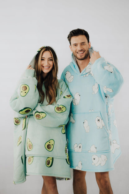 Comfy Moment Koberis-bliuzonas Avokadas #Avocado – storas pūkuotas sherpa oversize