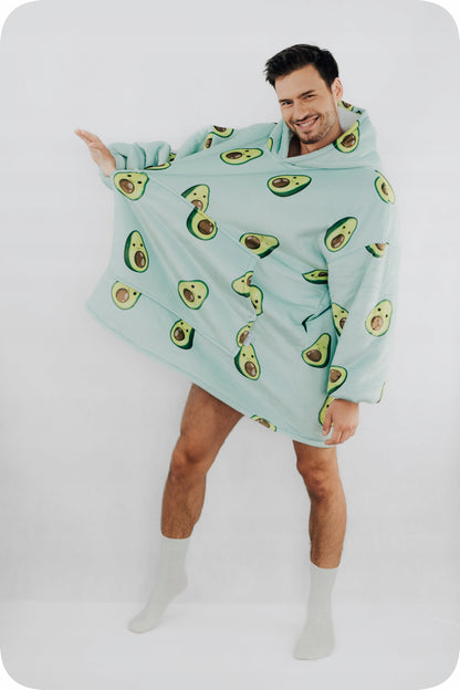 Comfy Moment Koberis-bliuzonas Avokadas #Avocado – storas pūkuotas sherpa oversize