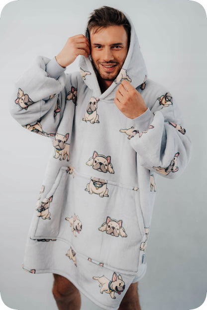 Comfy Moment Kocobluza #Bulldog – storalapis purusis šerpa oversize