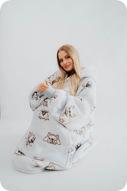 Comfy Moment Kocobluza #Bulldog – storalapis purusis šerpa oversize