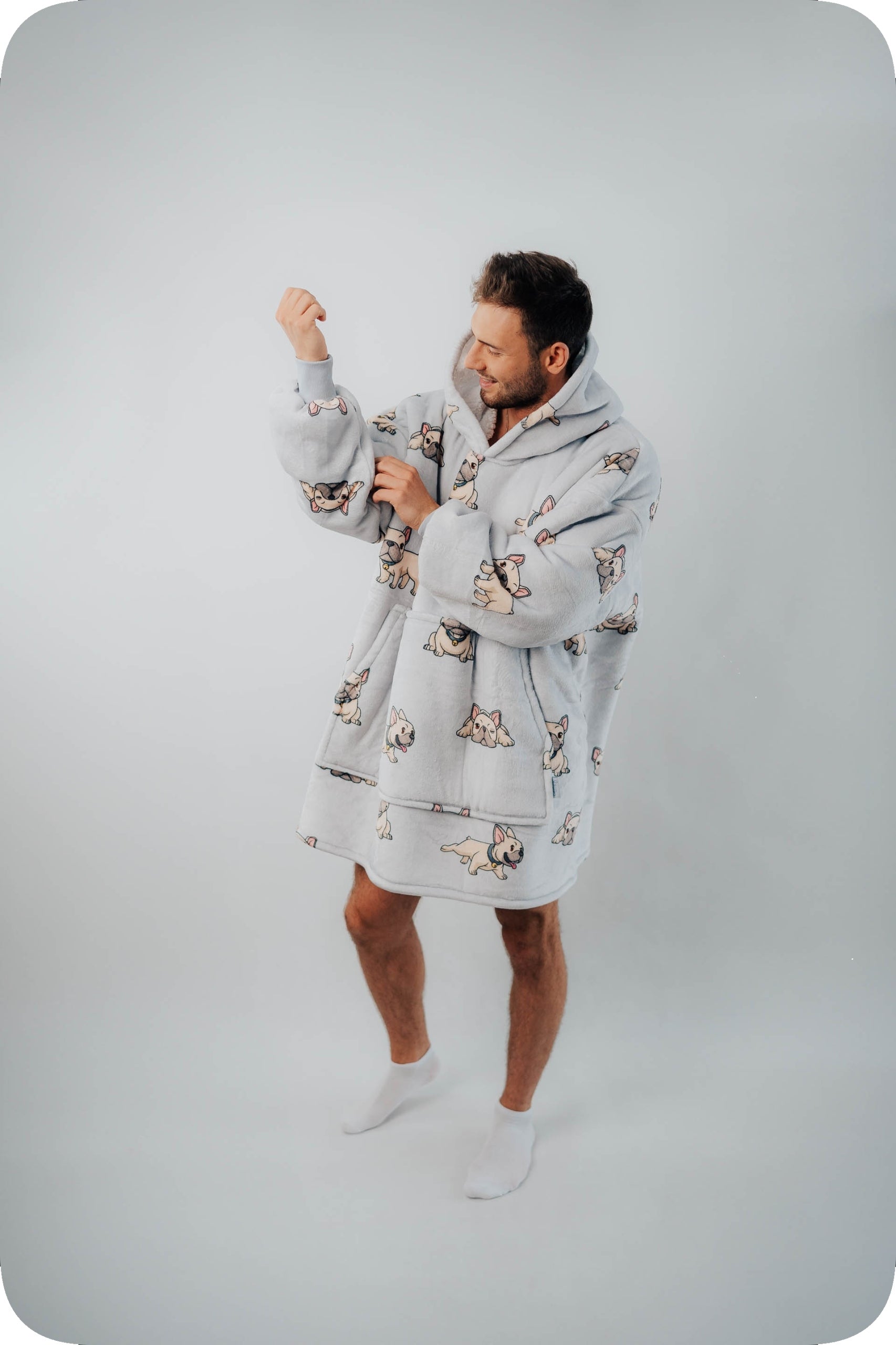 Comfy Moment Kocobluza #Bulldog – storalapis purusis šerpa oversize