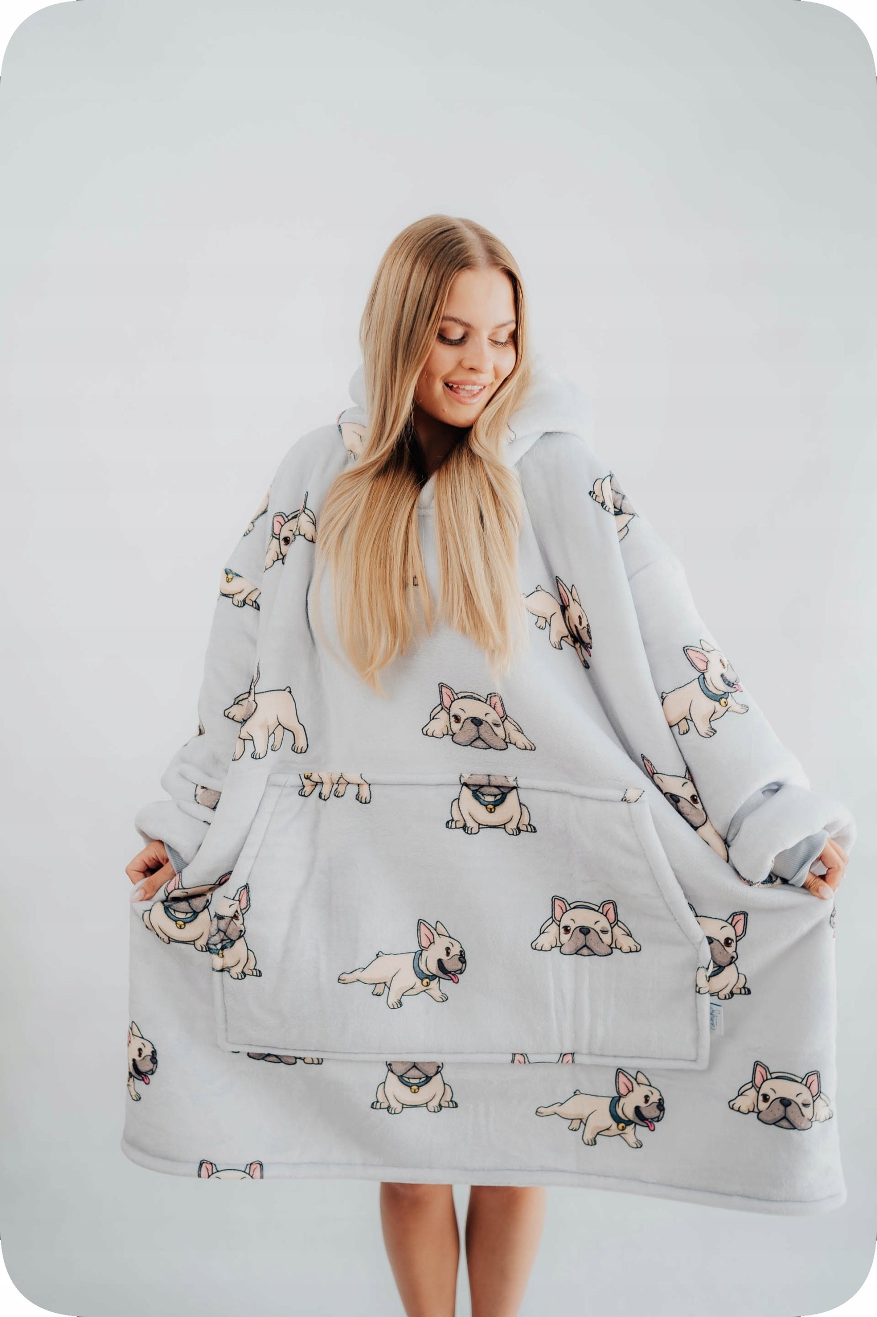 Comfy Moment Kocobluza #Bulldog – storalapis purusis šerpa oversize