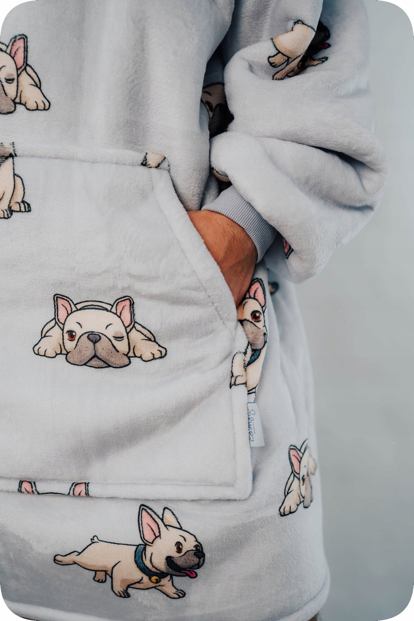 Comfy Moment Kocobluza #Bulldog – storalapis purusis šerpa oversize