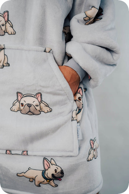 Comfy Moment Kocobluza #Bulldog – storalapis purusis šerpa oversize