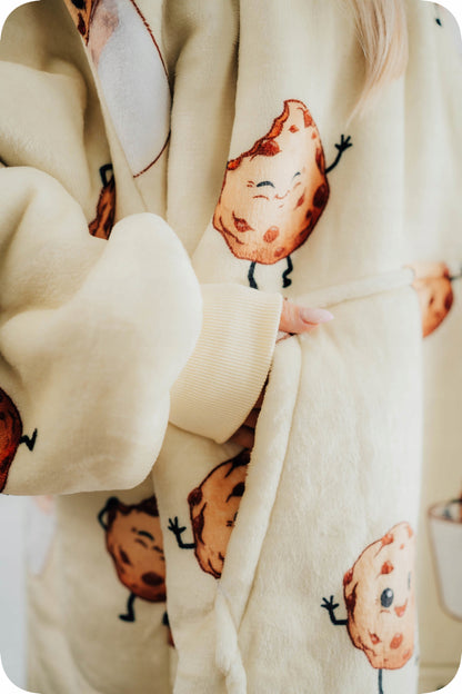 Comfy Moment Meškiukas su gobtuvu "Saumedis" #Cookie – storo pūkinio Sherpa audinio oversize modelis
