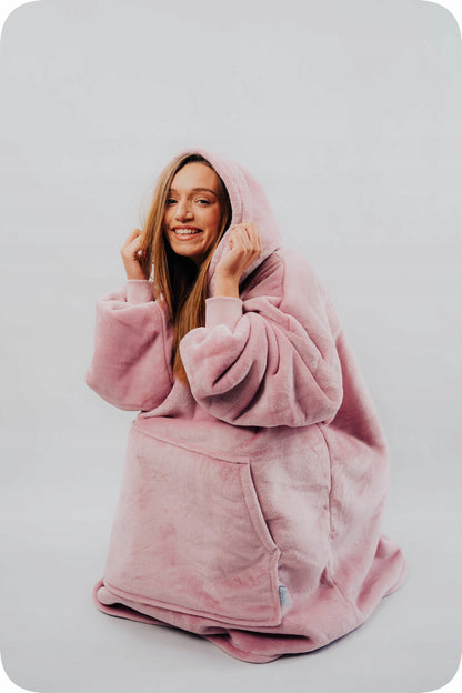 Comfy Moment Kocobluza Rožinė #Pink– storus pūkuotas šerpos oversize