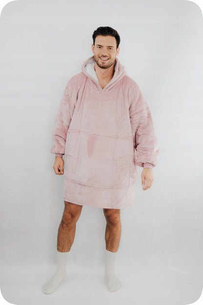 Comfy Moment Kocobluza Rožinė #Pink– storus pūkuotas šerpos oversize