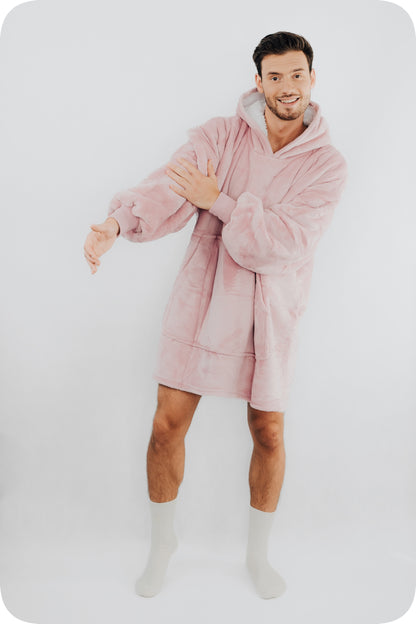 Comfy Moment Kocobluza Rožinė #Pink– storus pūkuotas šerpos oversize