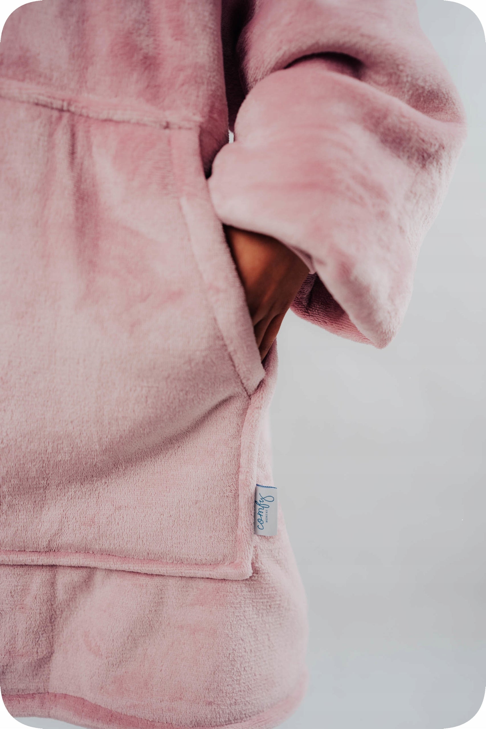 Comfy Moment Kocobluza Rožinė #Pink– storus pūkuotas šerpos oversize